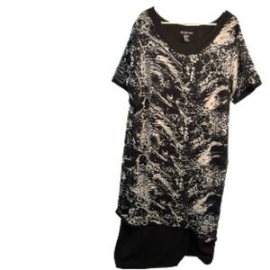 Mlle Gabrielle Maxi Dress Black White Floral